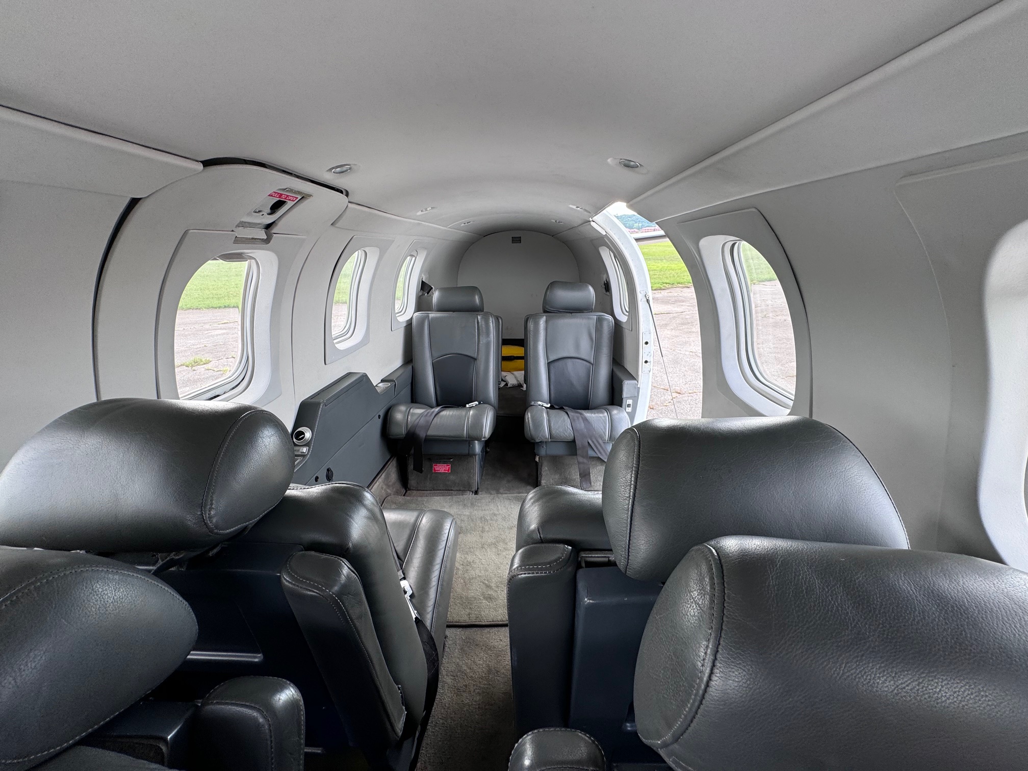 Interior of a plane