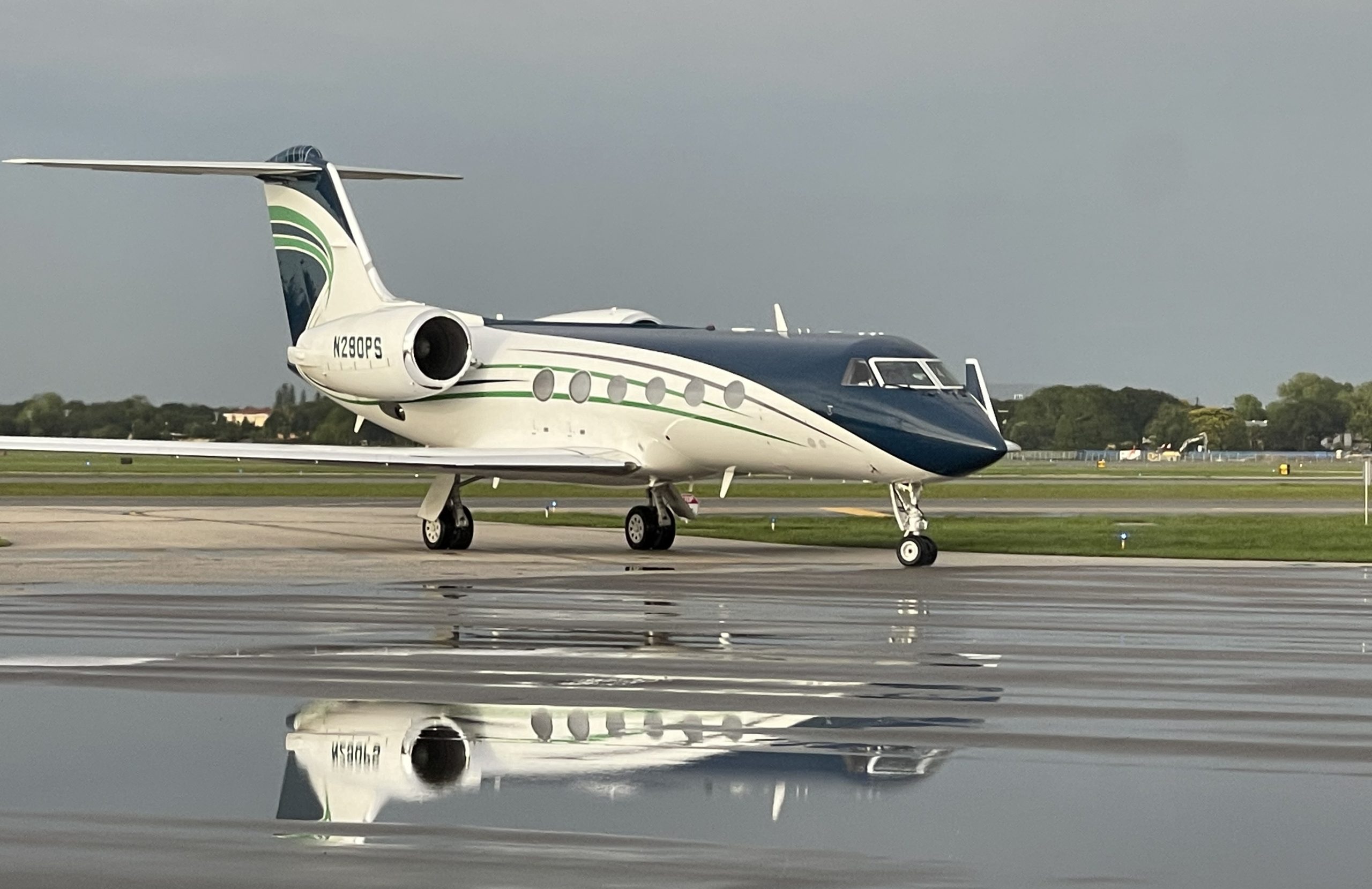 Picture of jet on runway